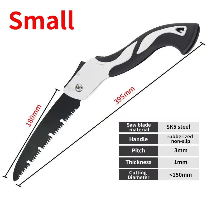 Description Picture 3 of item180/210/250mm Heavy Folding Handsaw Wood Cutting Saw Hand Tools For Camping Wood Cutting Garden Fruit Tree Pruning Handmade