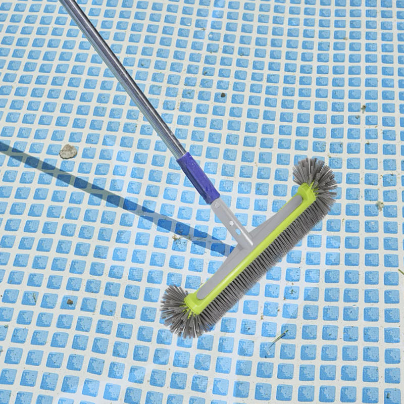 Description Picture 6 of item17.5 Inch Swimming Pool Scrub Brushes Heavy Duty Pool Brush Head Cleaning Brush Head for Cleaning Pool Tiles Walls Floor Steps