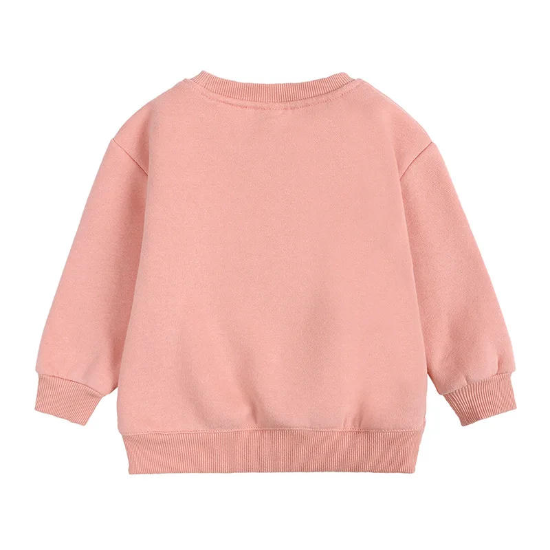 Description Picture 5 of item2025 Autumn Winter Warm Fleece Kids Baby Boys Girls Sweatshirts Cotton Bear Ears Hoodies Children's Sport Shirt 1-4Year Kid Tops