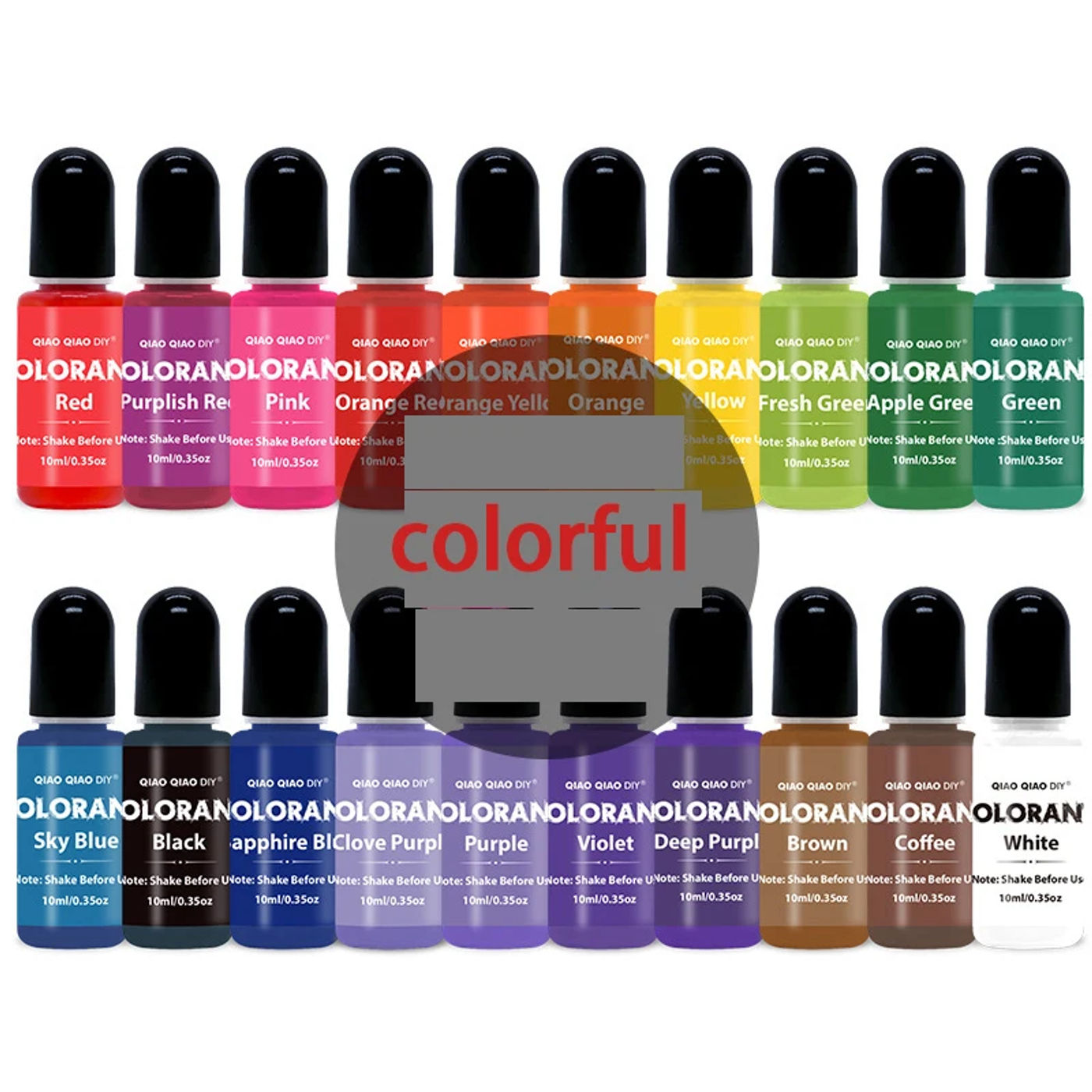 Description Picture 2 of item20 Colors Candle Dyes Pigment Aromatherapy Liquid Colorant Pigment DIY Candle Mold Soap Coloring Handmade Crafts Resin Pigment