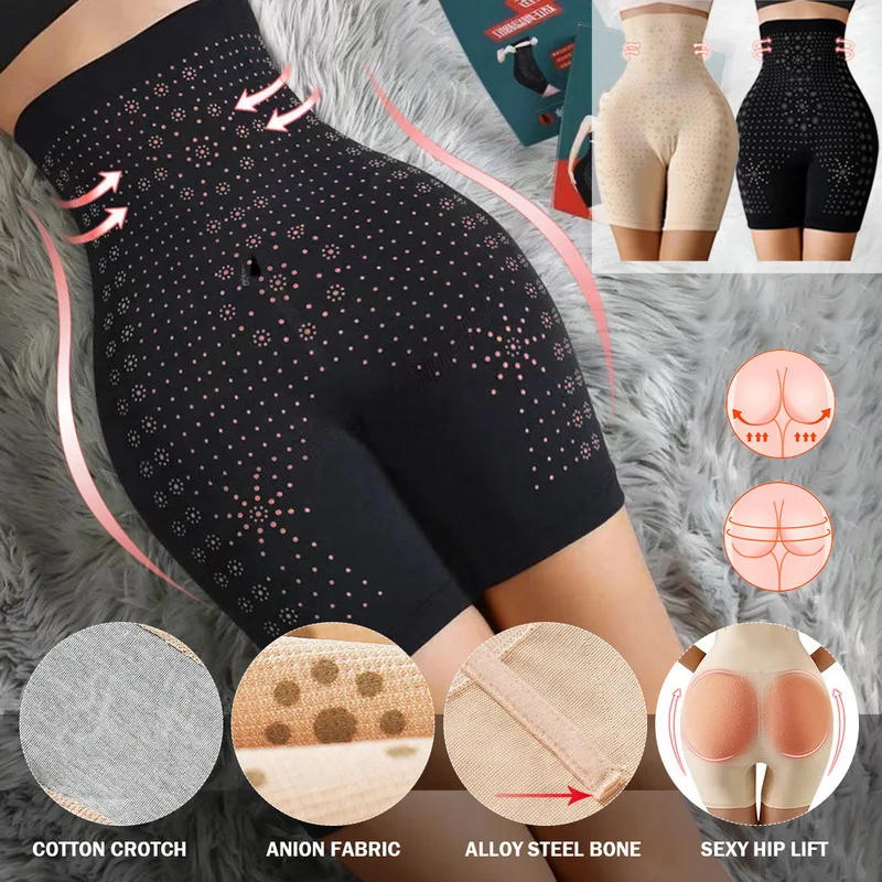 Description Picture 2 of itemNew Ionstech Unique Fiber Restoration Shaper Women Tummy Control Panties High Waist Slimming Shorts Waist Trainer Body Shaper