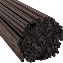500PCS 5/4/3/mm X L35/25/22cm Black Fiber Reed Sticks Essential oil Rattan Diffuser Replacement Refill Sticks for Air Freshener