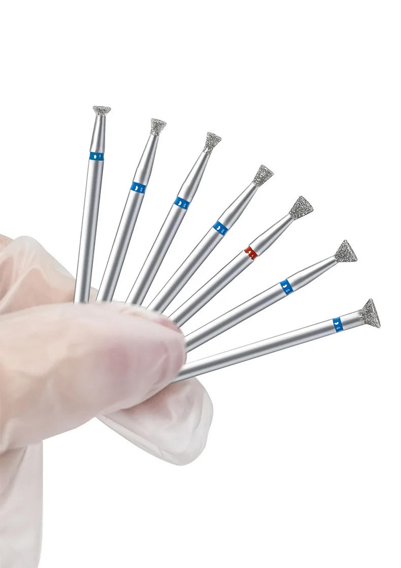 Description Picture 3 of item7Pcs/Set Diamond Nail Drill Bit Cuticle Clean Remove Glue Overflow Nail Edge Trimming Tool  Manicure Accessories