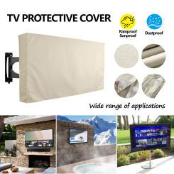 Outdoor TV Screen All-Purpose Dust Cover Black LCD Television Waterproof Resistant Protect Bag 24" 38" 42" 48" 52" 65inch