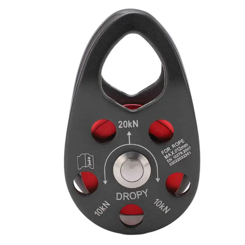Description Picture 4 of item20KN Rock Climbing Pulley Aluminum Alloy Side Swing Pulley Heavy Duty Single Fixed Swing Pulley Climbing Accessories
