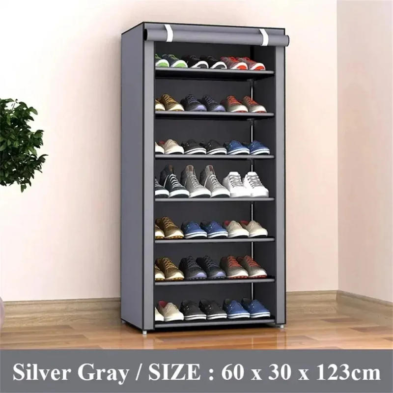 Description Picture 6 of itemMultilayer Shoe Rack Organizer Nonwoven Fabric Hallway Entryway Stand Holder Space Saving Cabinet Home Furniture Dustproof Shelf