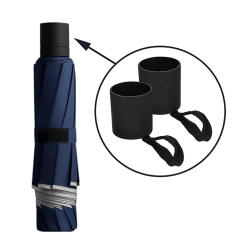 1pc Compact Handle Folding Grip Accessories Rain Replaceable Foldable Umbrella Sturdy Frosted Rain Umbrella