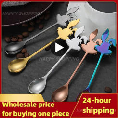 Hot Sale Cat Spoon Short Handle Spoons Flatware Coffee Drinking Tools Kitchen Gadge Kitchen accessories Housewear Furnishings