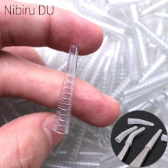 50/10Pcs Tweezers Protect Cases Grafting Eyelashes Tweezer Head Protection Caps Silicone Covers Tips Nail Art Auxiliary Tools