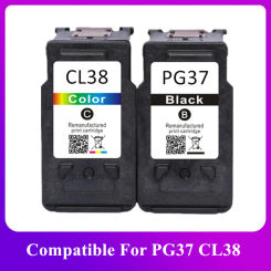 Ink Cartridge for Canon PG-37 CL-38 PG 37 CL 38 PG37 CL38 PIXMA MP140 MP190 MP210 MP220 MP420 IP1800 IP2600 MX300 MX310 Printer