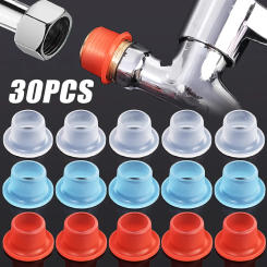 10/30Pcs Waterproof Silicone Gaskets Faucet Leak-proof Washer Pipe Valve Plug Prevent Dripping Threaded Pipe Fitting Seal Buckle