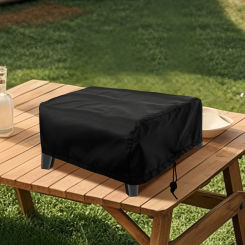 Pizza Oven Cover Outdoor Waterproof Dustproof Oxford Cloth BBQ Grill Griddle Cover with Adjustable Buckle Strap BBQ acceaasries