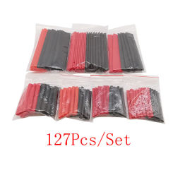127Pcs/Set Heat Shrink Tube Sleeving Assortment Kit Electrical Connection Electrical Wire Wrap Cable Heat Shrinkage Tubing
