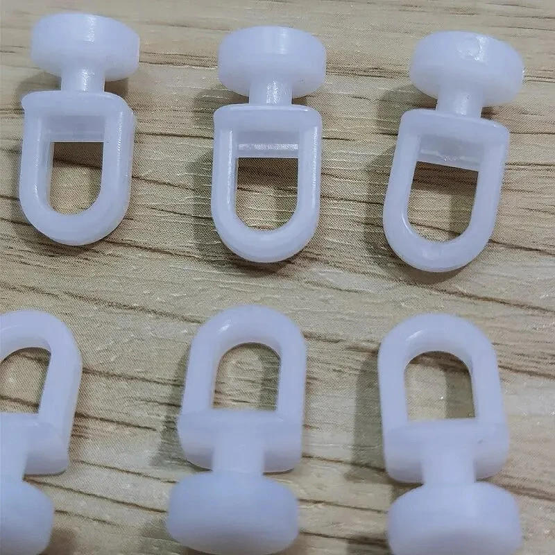 Description Picture 3 of item50PSC nano sound-absorbing curtain track pulley hook universal old style curtain small flat wheel plastic accessories