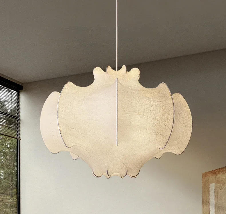 Description Picture 3 of itemCreative Silk Pendant Light Shop Bar Coffee Fabric Chandelier Living Room Bedroom Ceiling Light for Home and Decoration Lustre
