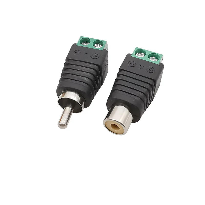 Description Picture 3 of itemRCA Male Plug & RCA Female Jack Screw Terminal Block Adapter RCA AV Audio Video CCTV Camera Speaker Wire Cable Connectors