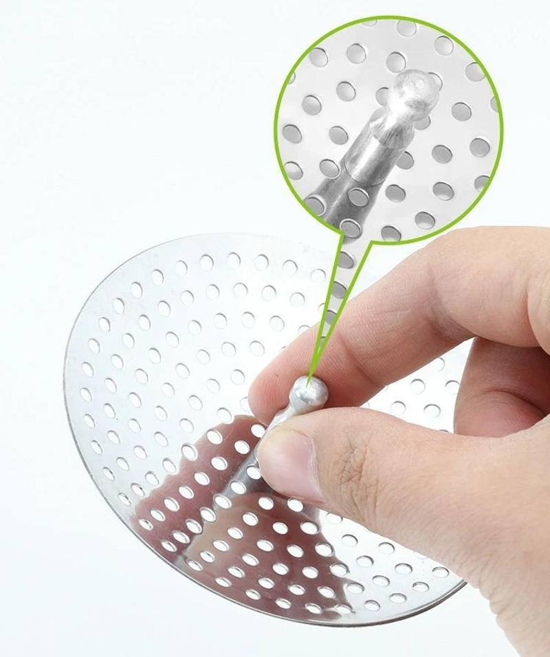 Description Picture 6 of itemKitchen Sink Strainer Stopper Stainless Steel Replacement Drain Filter Bathtub Hair Catcher Waste Hole Trap Bathroom Accessories