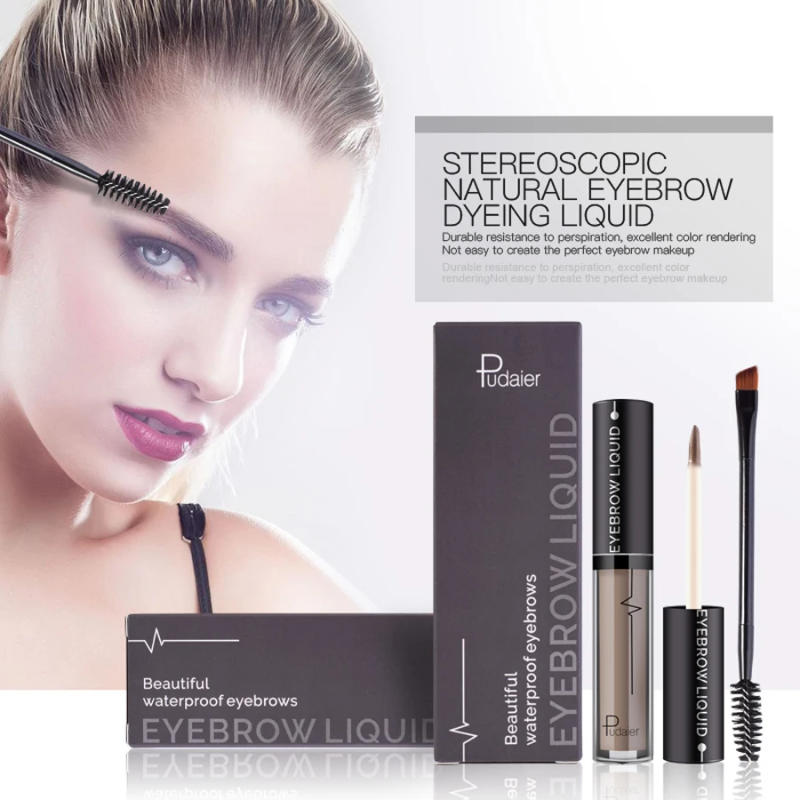Description Picture 2 of itemPudaier 1 Set Eyebrow Makeup Gel Women Eyes Makeup Matte Eye Brow Cream Tattoo Makeup Cosmetics Brows Enhancer With Brush Pencil