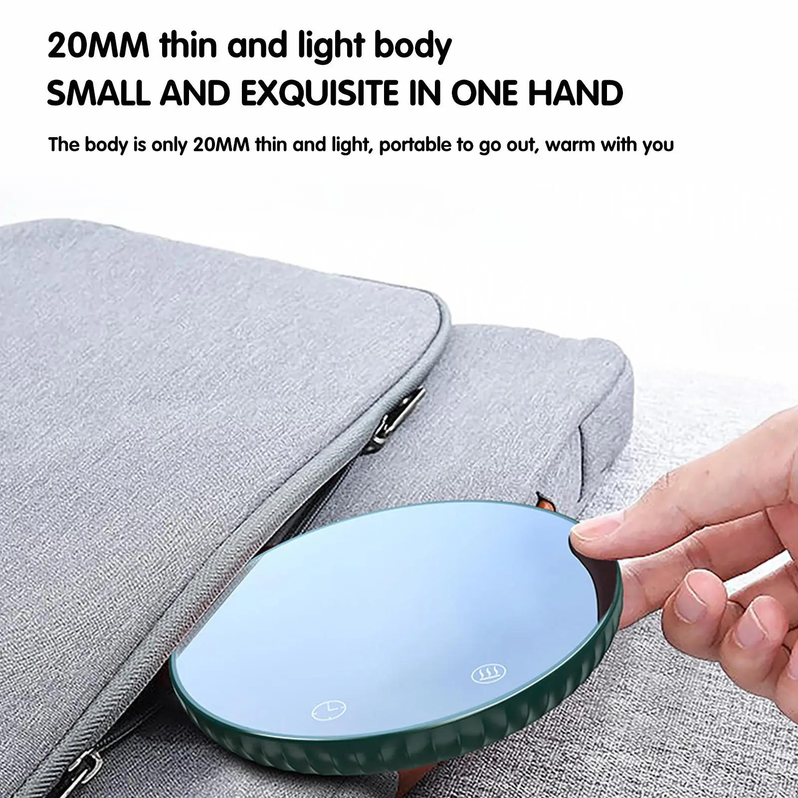 Description Picture 4 of itemMug Cup Warmer Coffee Milk Tea Water Cup Heating Electric Touch Pad Temperature Adjustable Hot Tea Maker Heater Warmer EU Plug