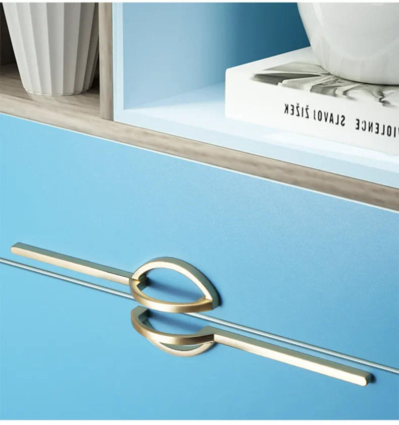 Description Picture 6 of itemLuxury Nordic Furniture Cabinet Drawer Handle Door Pull Kitchen Cupboard Wardrobe Bathroom House Dresser Closet Brass Grey Knob