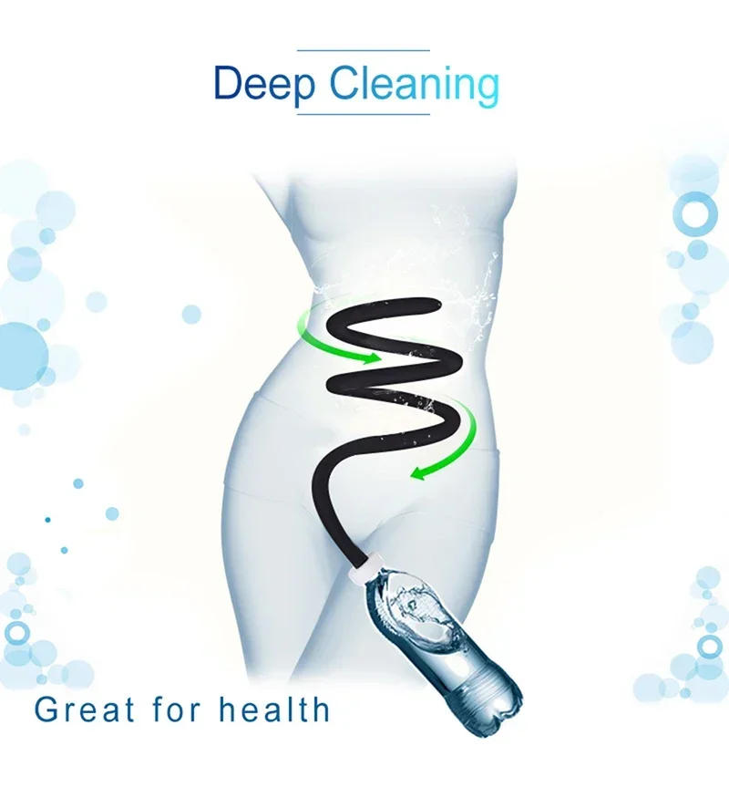 Description Picture 6 of item50/200cm Soft Silicone Tube Enema Anal, Shower Cleaning Set, Portable, Tube Anus Cleaner, Personal Hygiene Cleaning Bidet Shower