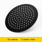 12 inch round black