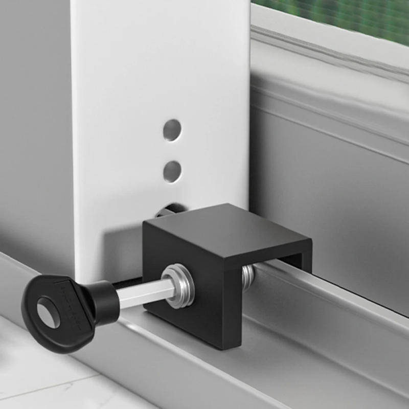 Description Picture 4 of itemSliding Sash Stopper Cabinet Locks Straps Doors Security Anti-theft Lock Window Sliding Door Baby Kids Child Safety Door Locks