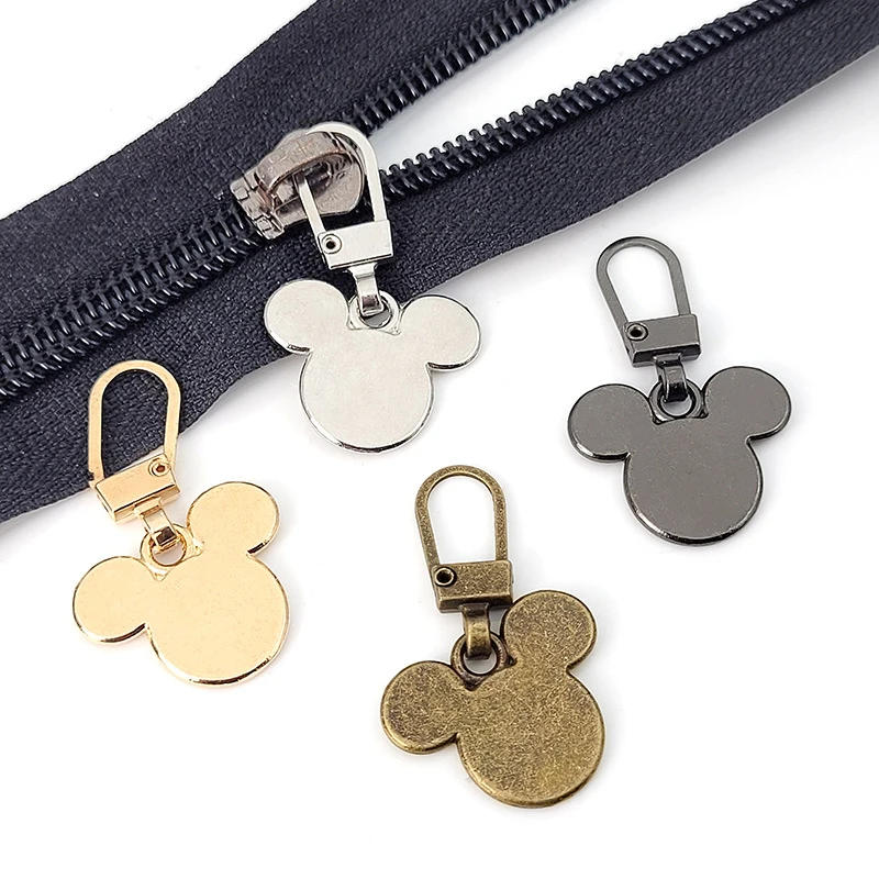 Description Picture 3 of item5PCS Detachable Zipper Puller Tab Instant Zipper Repair Kits Small Hole Universal Alloy Zipper Head for DIY Sewing Clothing Bag