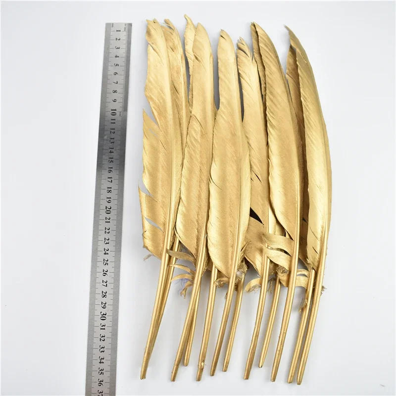 Description Picture 6 of itemGold Silver Goose Feathers for Crafts Headpiece Duck Turkey Geese Feather Vase for Decoration Dream Catcher Wedding Accessories