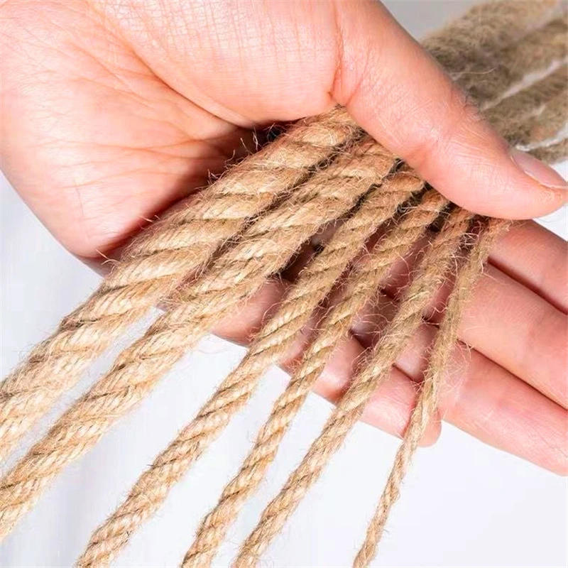 Description Picture 2 of item1/1.5/2/2.5/3/4/6/8/10MM Natural Jute Cord Rope For Weddings Belt Strap Floristry Party Gardening Decoration DIY Gift Packing