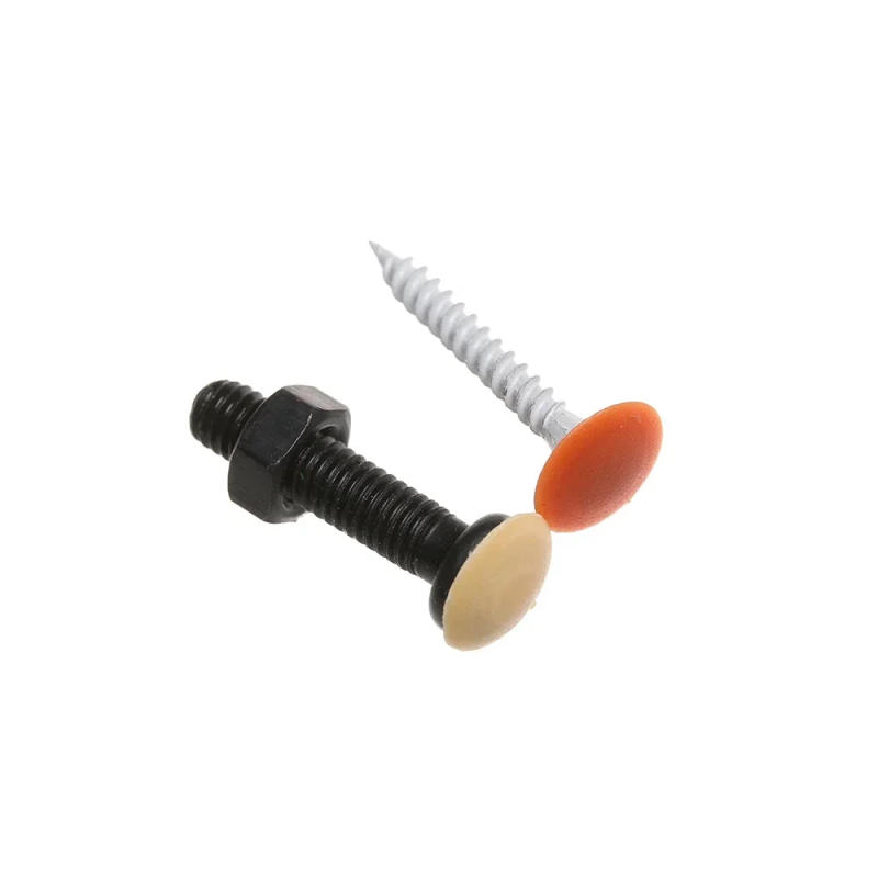 Description Picture 6 of item200pcs/bag Plastic Bolt Nut Covers Exterior Protective Caps Practical Self-tapping Screws Decoration Cover Furniture Hardware