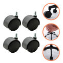 4 Pcs Swivel Casters Wheels Replacement Chair Desks and Chairs Home Office Accessories