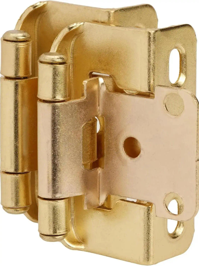 Description Picture 3 of itemViladepot 1/2” Overlay Gold Cabinet Hinges 10PCS Semi Wrap Partial Wrap Overlay Kitchen Cabinet Hinges