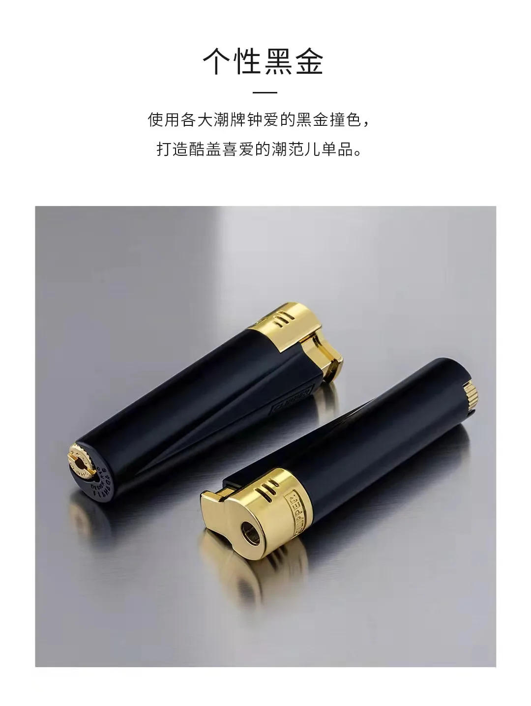 Description Picture 5 of itemSpain Original CLIPPER Metal Grinding Wheel Butane Gas Lighter Jet Torch Cigar Smoking Accessories Gadgets For Men Gifts