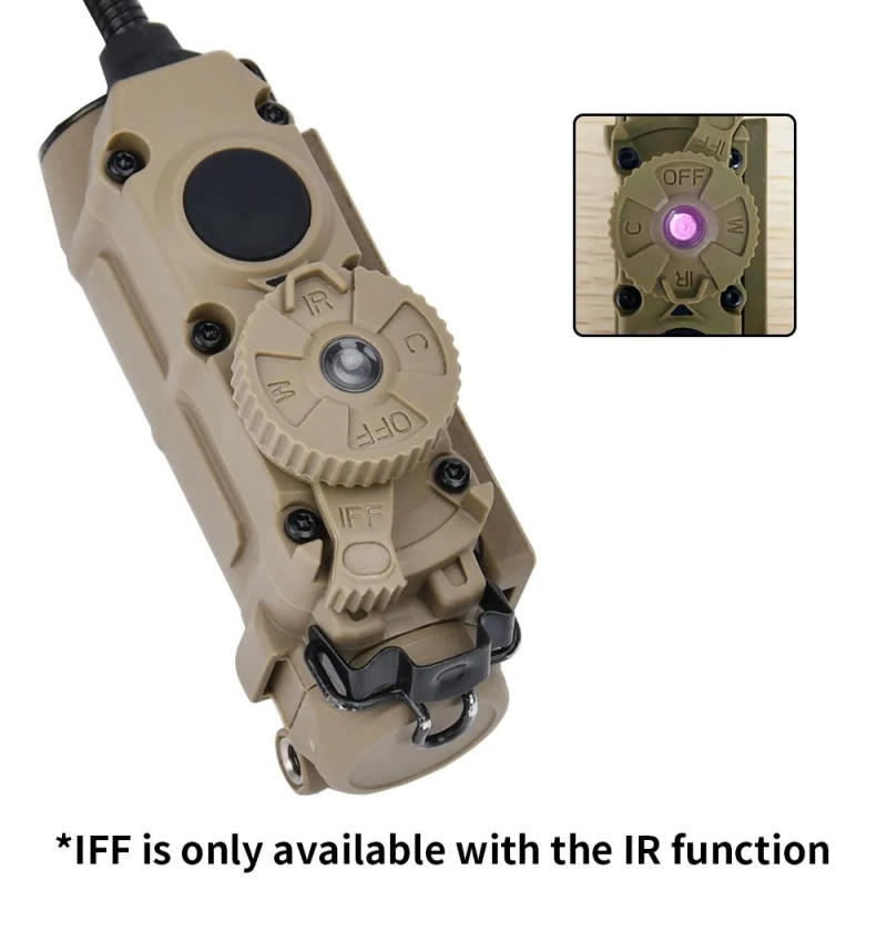 Description Picture 6 of itemWADSN Sidewinder Head Helmet Strobe Light White Red Blue Green IR Lights LED Strobe IFF Outdoor Hunting Auxiliary Scout Lamp