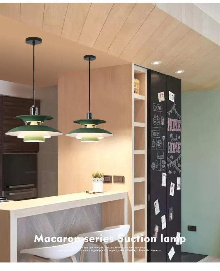 Description Picture 6 of itemModern LED Design Pendant Light Colorful Umbrella Shape Suspend Lamp for Living Room Simplicity E27 Color DroplightLuminaire