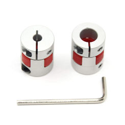2PCS Aluminium Plum Flexible Shaft Coupling D 20mm L25mm Connector Coupler for 3D Printer CNC Machine & Servo Stepped Motor