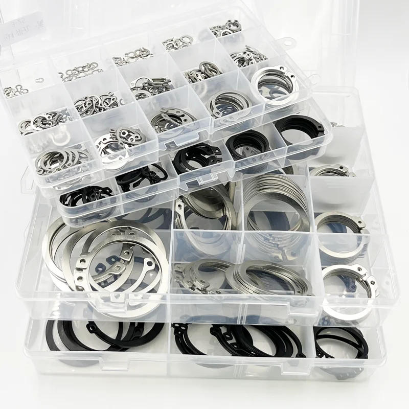 Description Picture 5 of itemExternal Circlip C-clip Washer Retaining Snap Ring Stainless Steel Black 65mn Steel C Type External Circlip for Bearing Shaft