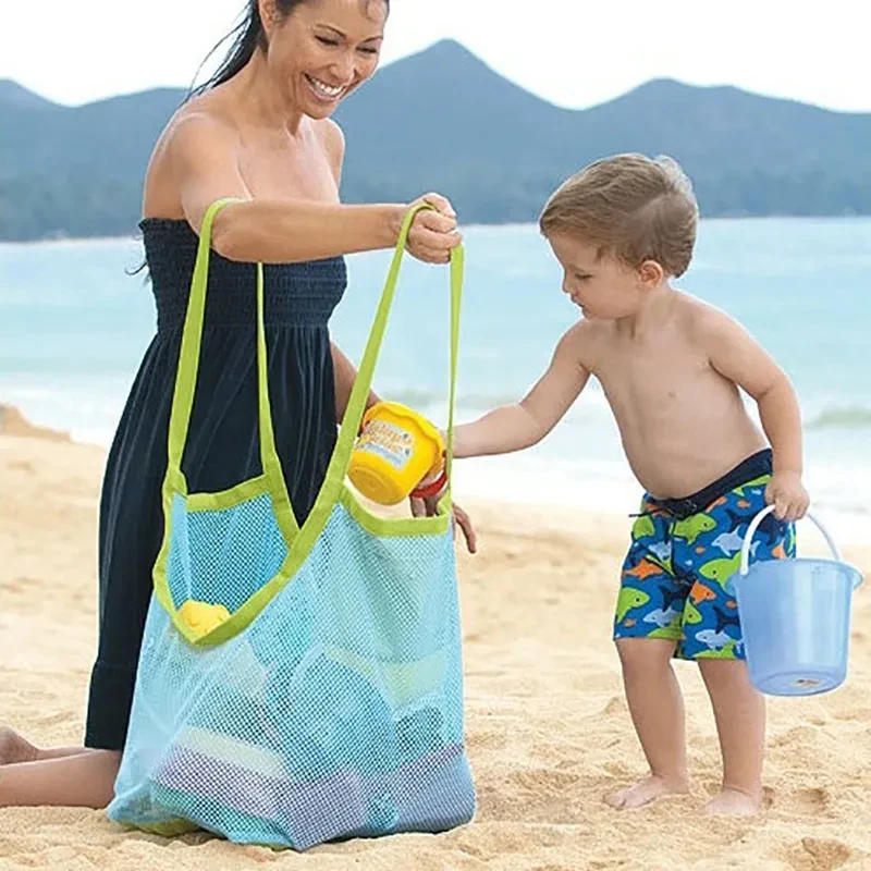 Description Picture 4 of item1PC Outdoor Children's Beach Shell Toys Quick Storage Bag, Sand Digging Tools, Miscellaneous Items Storage Net Bag