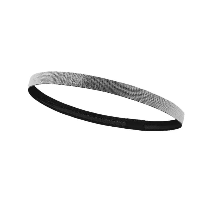 Description Picture 6 of itemUnisex Sports Hairband Non-Slip Silicone Strip Sweat Guide Elastic Headbands Sweatband Yoga Running Fitness Hair Accessories