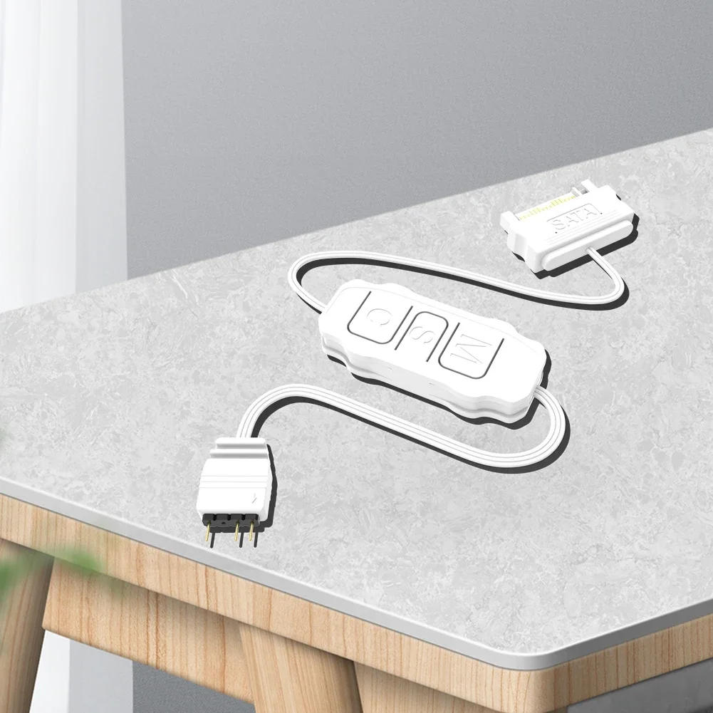 Description Picture 4 of item5V 3PIN ARGB Controller ARGB 5V 3PIN To SATA ARGB Sync Adapter Controller Interface Extension Cable For Cooling Fan Light Strip