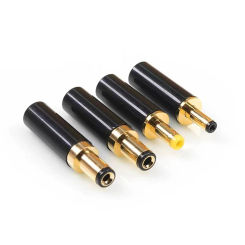 copper gold-plated 5.5 * 2.1/2.5 10A high current DC power plug DIY soldering wire 3.5 * 1.35/4.0 * 1.7 DC male connector