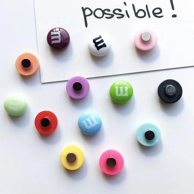 Description Picture 5 of itemColorful Candy Fridge Magnet Resin Personality Refrigerator Magnets Whiteboard Photo Message Board Sticker For Home Decoration