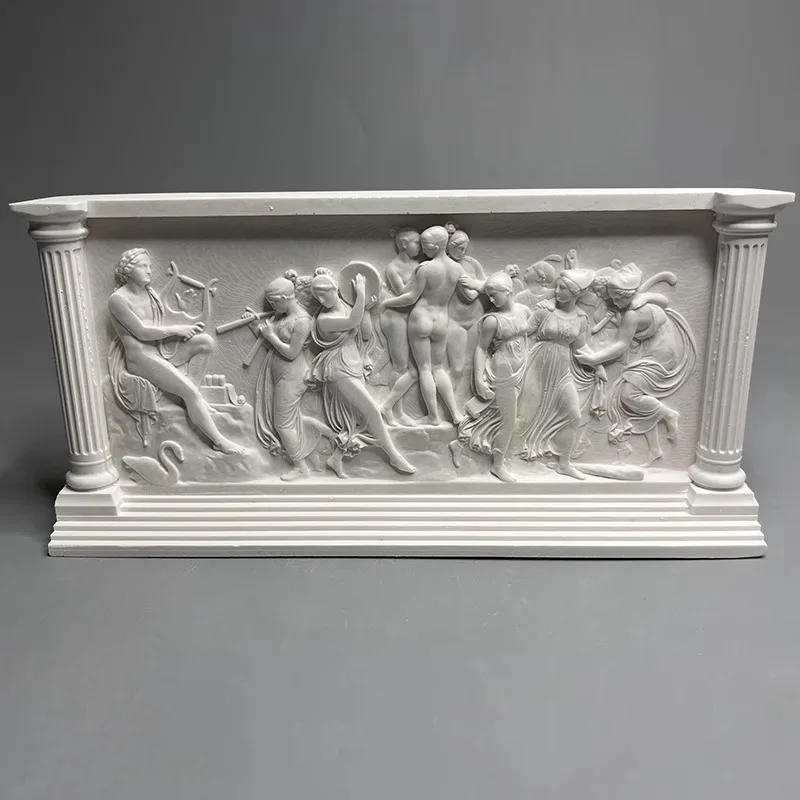 Description Picture 6 of itemDancing Muse Stereoscopic Printmaking Figures Relief Plaster Statue Desk Decoration Characters Sculpture Room Aesthetic Decor