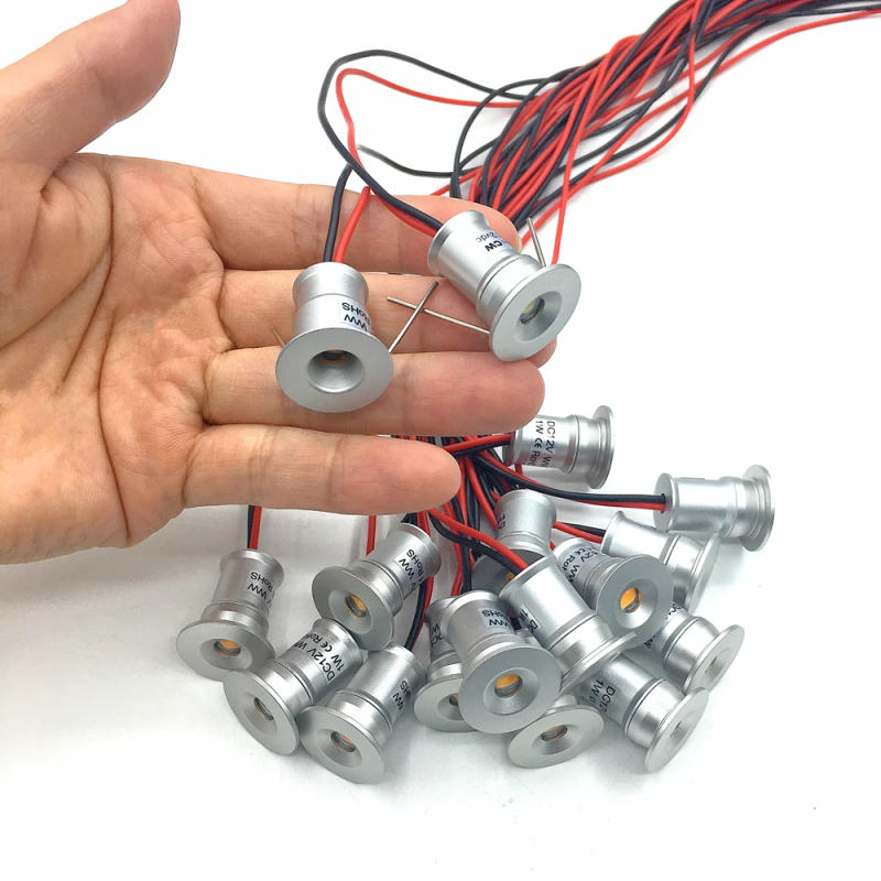 Description Picture 6 of item1W LED Mini Recessed Spot Light 12V IP65 Dimmable Ceiling Downlights Stairs Cabinet Lamp Indoor Spotlight with Driver 220V 110V