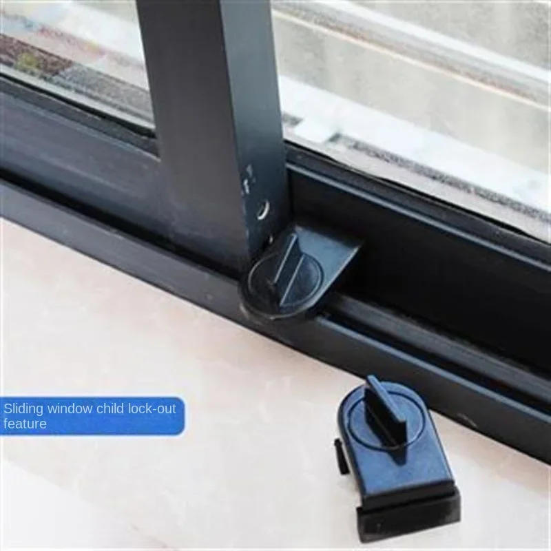 Description Picture 2 of item1/2PCS Sliding Sash Stopper Cabinet Locks Straps Anti-Theft Lock Window Sliding Door Child Security Doors Safety Kids Baby