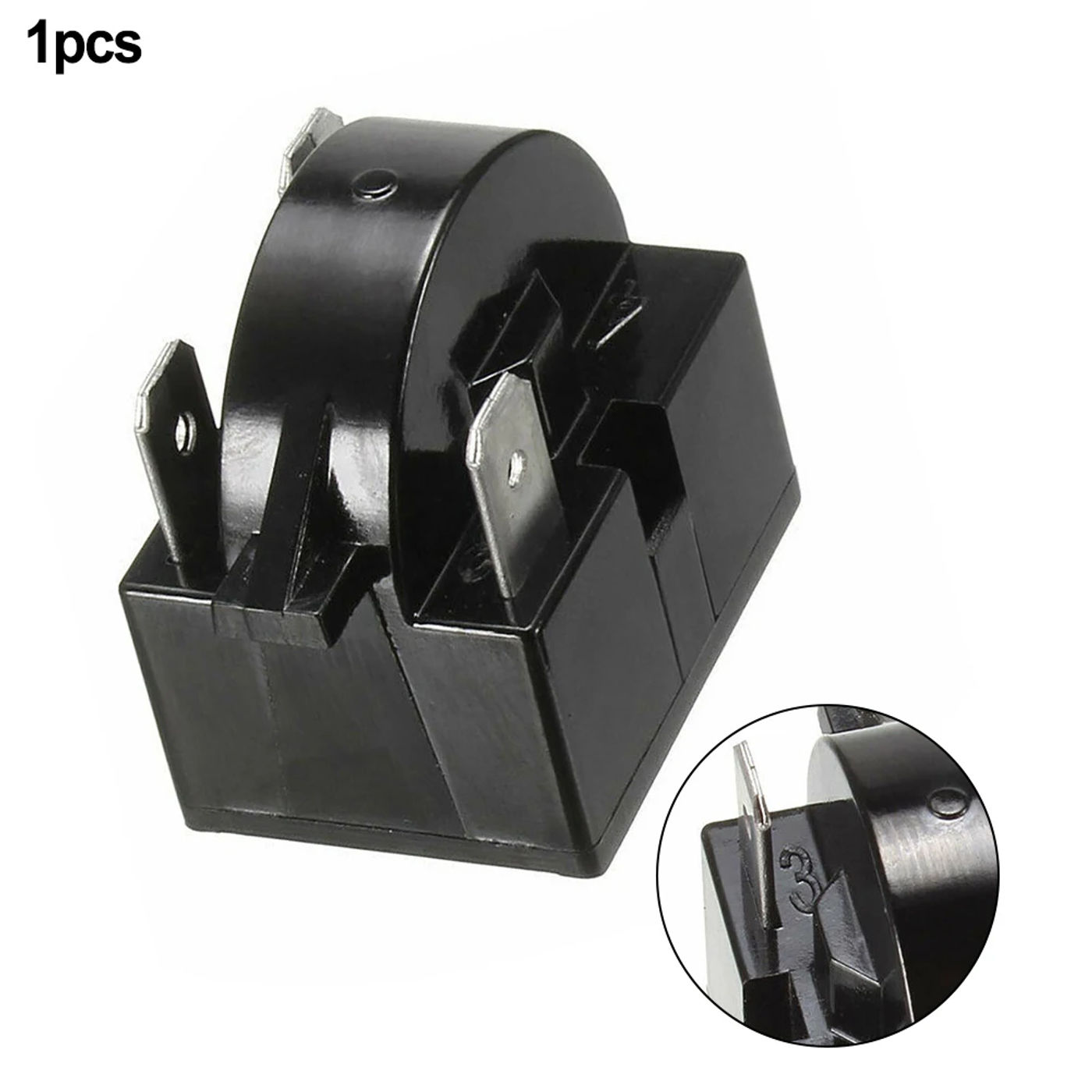 Description Picture 2 of item1pc Refrigerator PTC Starter Relay Replacement 1/3/4 Pins Compressor Overload Protector For Air Conditioner Compressors