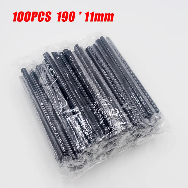 Description Picture 5 of item100pcs 190x11mm Big Milkshake Straws Bubble Boba Milk Tea Plastic Thick Straws Smoothie Cold Drinking Drinkware Bar Accessories