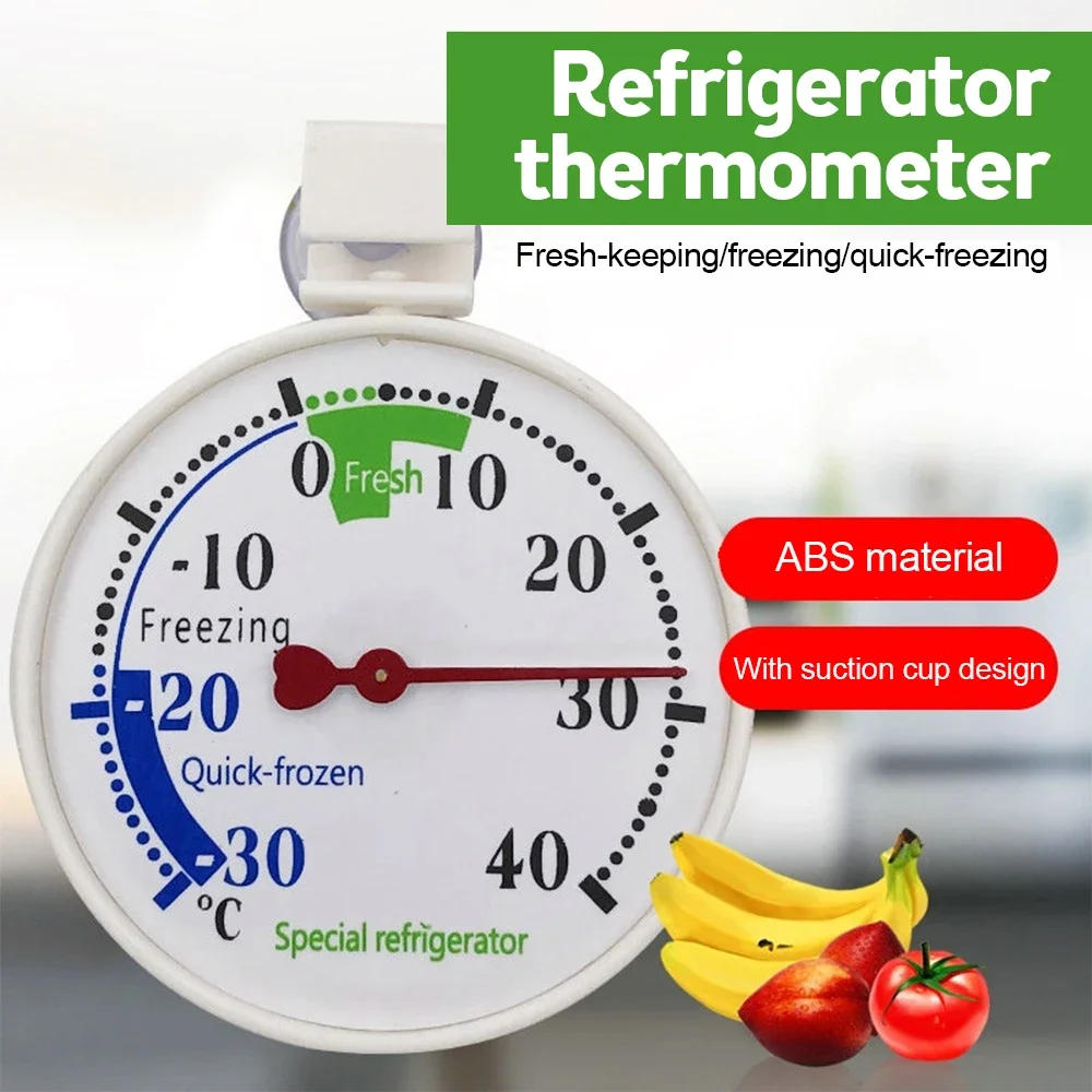 Description Picture 3 of itemRefrigerator Freezer Thermometer, Fridge Refrigeration Temperature Gauge, Home Use Kitchen Accessories Tools