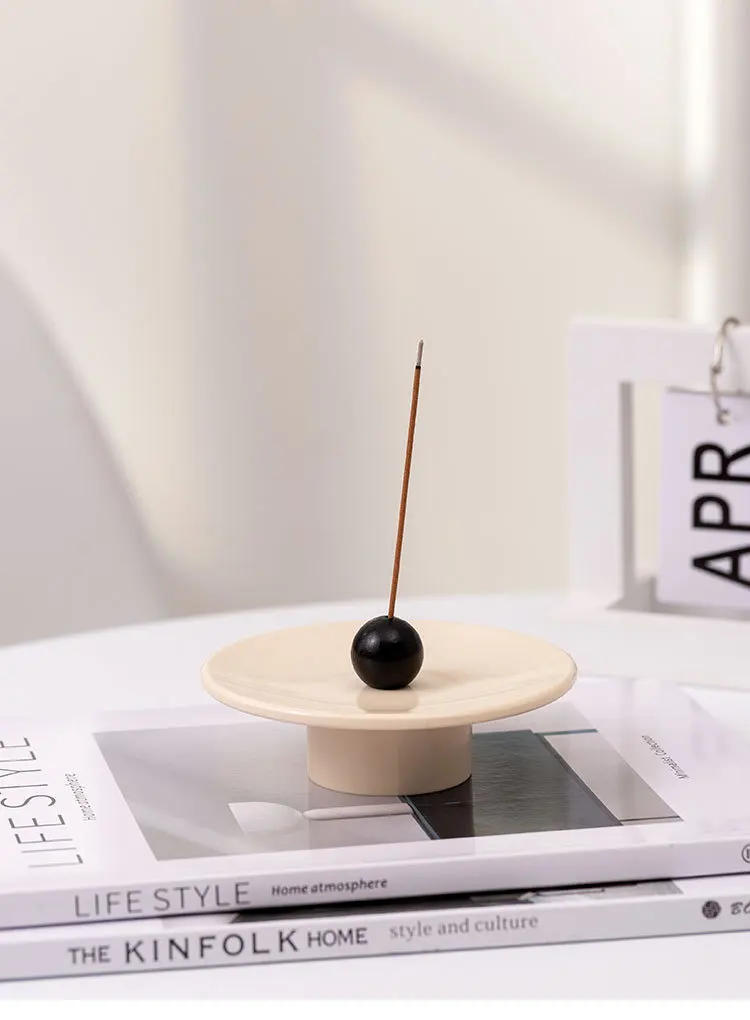 Description Picture 5 of itemWooden Ball Incense Holder Incense Tray Candle Holder Aromatherapy Censer Home Decoration Accessories For Offce Livingroom